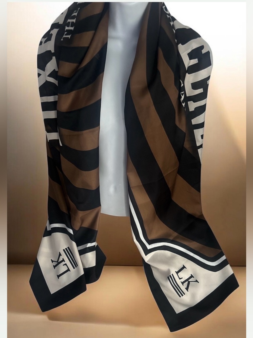 Luxury Monogram Scarf Twirl Silk Super oversized scarf